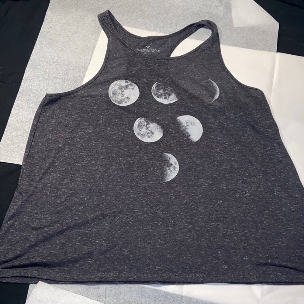 American Eagle thin grey tank top sz large